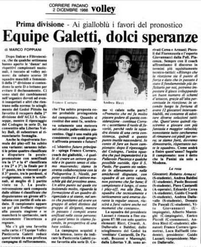 1988-1989 Galetti Prima divisione